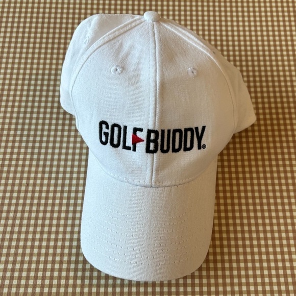 GOLF BUDDY white dad hat cap embroidered adjustable. Unisex. Casual - Picture 1 of 8